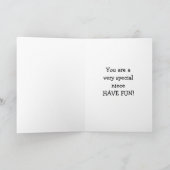 **SPECIALE NIECE** MERRY CHRISTMAS HOLIDAY CARD FEESTDAGEN KAART (Binnen)