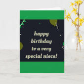 ***SPECIALE NIECE*** VERHAAL BIRTHDAAG OP "U"!!!! KAART (Gele Bloem)