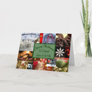 Speciale nieuwsbrief en zijn vrouw Kerstmis Feestdagen Kaart