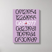 Speciale nooddata canvas afdruk (Voorkant)