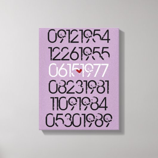 Speciale nooddata canvas afdruk (Voorkant)