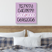 Speciale nooddata canvas afdruk (Insitu (Slaapkamer))