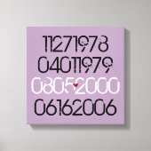 Speciale nooddata canvas afdruk (Voorkant)