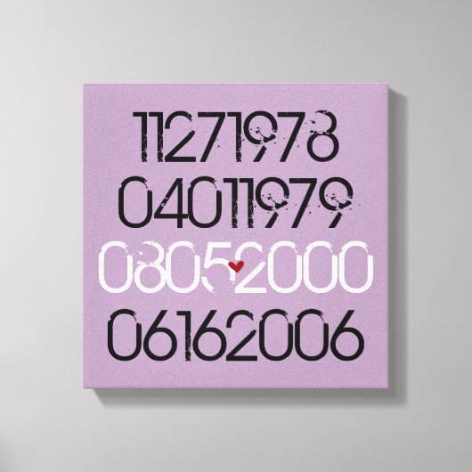 Speciale nooddata canvas afdruk (Voorkant)