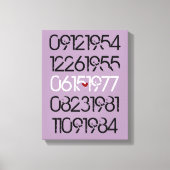 Speciale nooddata canvas afdruk (Voorkant)