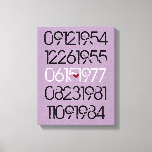 Speciale nooddata canvas afdruk (Voorkant)