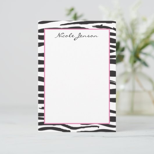 Speciale notitiekaarten voor het afdrukken van Zeb (Staand voorkant)