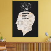 SPECIALE OMSLAG - LEER NOOIT AF CANVAS AFDRUK (Insitu (Woonkamer))