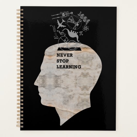 SPECIALE OMSLAG - LEER NOOIT AF  PLANNER (Voorkant)