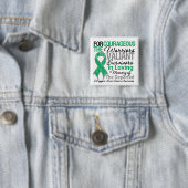 Speciale ondersteuning Liver Cancer Awareness Vierkante Button 5,1 Cm (In situ)