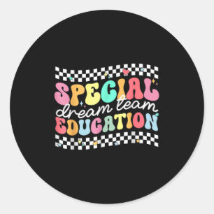 Speciale Onderwijs Squad Droom Team Sped Leraar Ki Ronde Sticker