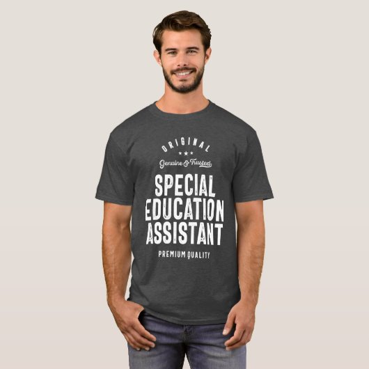 Speciale onderwijsassistent Cadeau Funny Job Title T-shirt (Voorkant volledig)