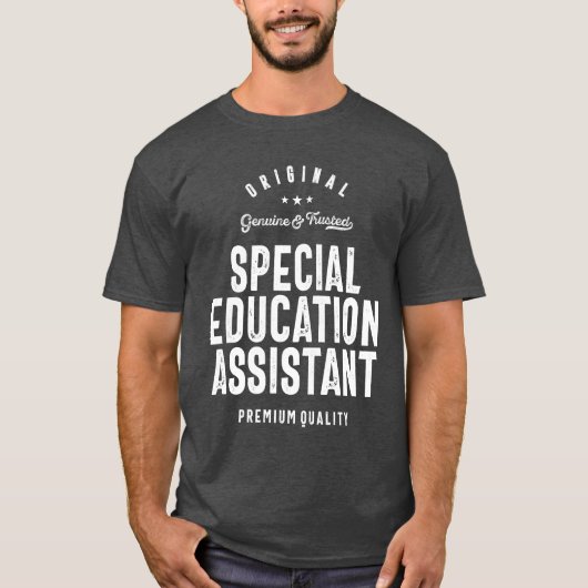 Speciale onderwijsassistent Cadeau Funny Job Title T-shirt (Voorkant)