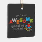 Speciale onderwijsleraar onderwijswaardering dag G Keramisch Ornament (Rechts)