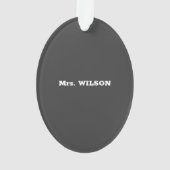 Speciale onderwijsleraar onderwijswaardering dag G Ornament (achterkant)