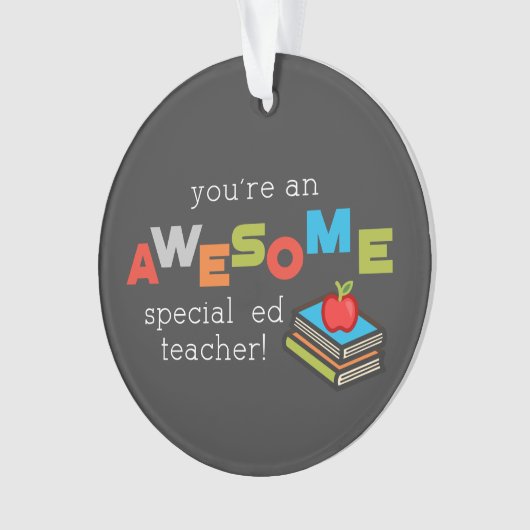 Speciale onderwijsleraar onderwijswaardering dag G Ornament (voorkant)