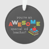 Speciale onderwijsleraar onderwijswaardering dag G Ornament (voorkant)