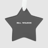 Speciale onderwijsleraar onderwijswaardering dag G Ornament (achterkant)