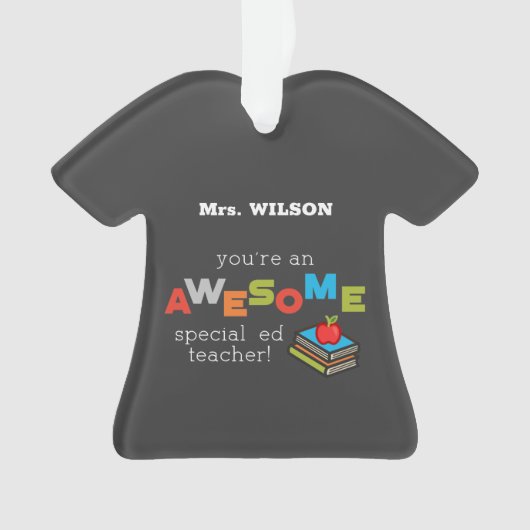 Speciale onderwijsleraar onderwijswaardering dag G Ornament (voorkant)