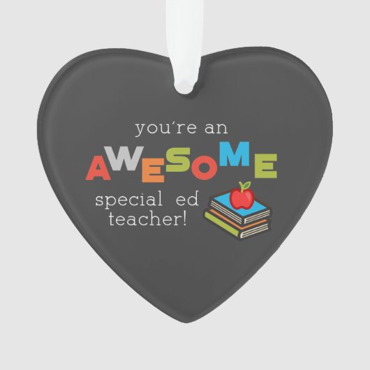 Speciale onderwijsleraar onderwijswaardering dag G Ornament (voorkant)