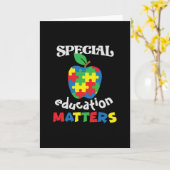 Speciale onderwijszaken - Schattige docent Kaart (Gele Bloem)