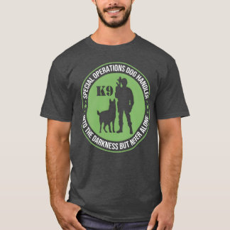 Speciale Operaties Hond Handler K9 Politie Hond gi T-shirt