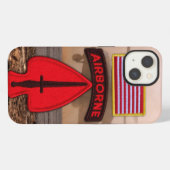 Speciale operaties USASOC veteranen vets patch iPhone Hoesje (Achterkant horizontaal)