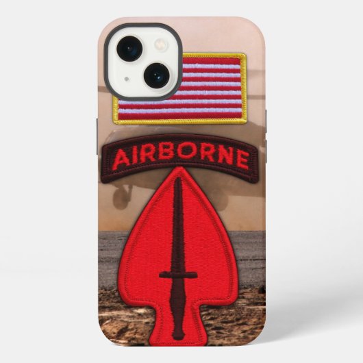 Speciale operaties USASOC veteranen vets patch iPhone Hoesje (Achterkant)