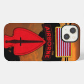 Speciale operaties USASOC veteranen vets patch iPhone Hoesje (Achterkant horizontaal)