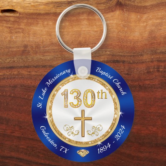Speciale Orde 130e Kerk Jubileum Sleutelhanger (Achterkant)