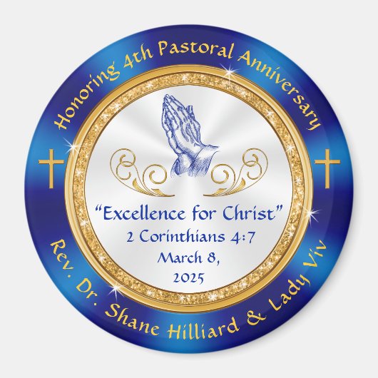 Speciale Orde 4e Pastoraal Jubileum voor Lenora Magneet (Voorkant)