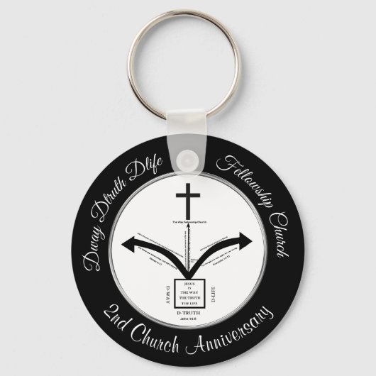 Speciale orde Dway Dwaarheid Dlife Church Sleutelh Sleutelhanger (Voorkant)