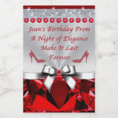 Speciale orde, Mini Beverage Labels voor Jean Wijn Etiket (Enkel label)