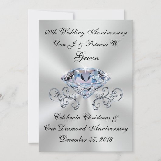 Speciale Orden 60e Jubileum Uitnodigingen Pat (Voorkant)