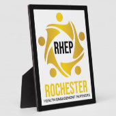 Speciale order Logo Easel Plaque voor Cynthia Fotoplaat (Zijkant)