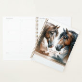 Speciale paarden bruine bruiloft planner (Display)
