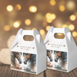 Speciale paarden Natuur bruiloft Bedankdoosjes