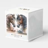 Speciale paarden Natuur bruiloft Bedankdoosjes (Voorkant Zijde)