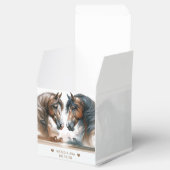 Speciale paarden Natuur bruiloft Bedankdoosjes (Geopend)