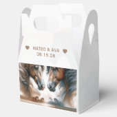 Speciale paarden Natuur bruiloft Bedankdoosjes (Geopend)