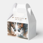 Speciale paarden Natuur bruiloft Bedankdoosjes (Voorkant Zijde)