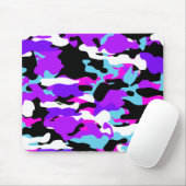 Speciale Paarse Camo Mousepad Muismat (Met muis)