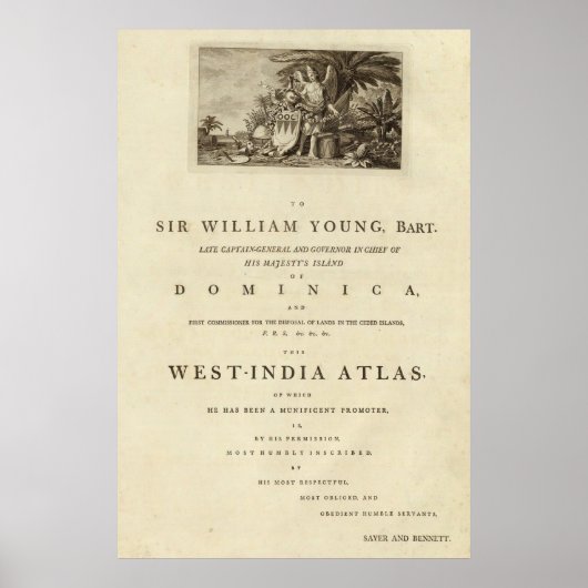 Speciale pagina voor de West-Indiase atlas Poster (Voorkant)