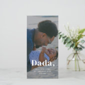 Speciale papa aangepaste foto Vaderdag Feestdagenkaart (Staand voorkant)