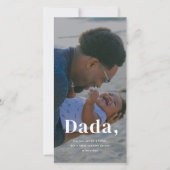 Speciale papa aangepaste foto Vaderdag Feestdagenkaart (Voorkant)