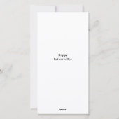 Speciale papa aangepaste foto Vaderdag Feestdagenkaart (Achterkant)
