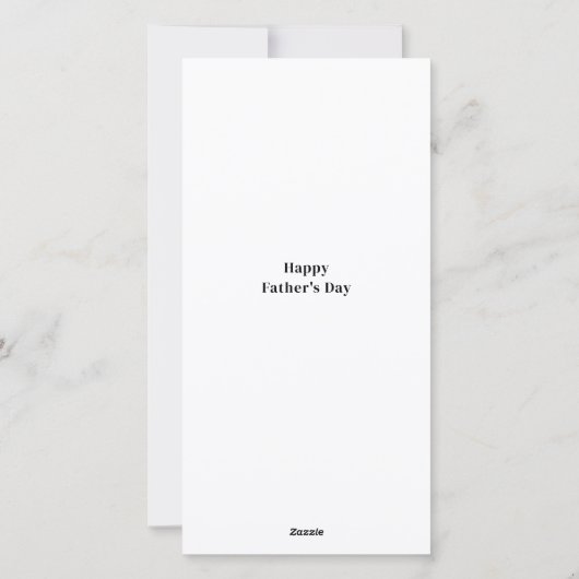 Speciale papa aangepaste foto Vaderdag Feestdagenkaart (Achterkant)