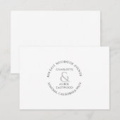 Speciale Pas getrouwd voor paren Bedankkaart (Voorkant / Achterkant)