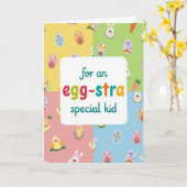 Speciale Pasen Tijd Kaart voor Kinderen (Gele Bloem)