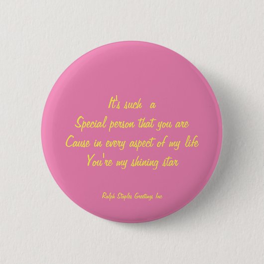Speciale persoon ronde button 5,7 cm (Voorkant)